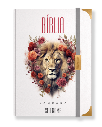 Bíblia em lombada - letra grande com harpa