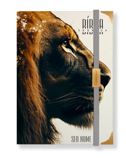 Bíblia em lombada - letra grande com harpa